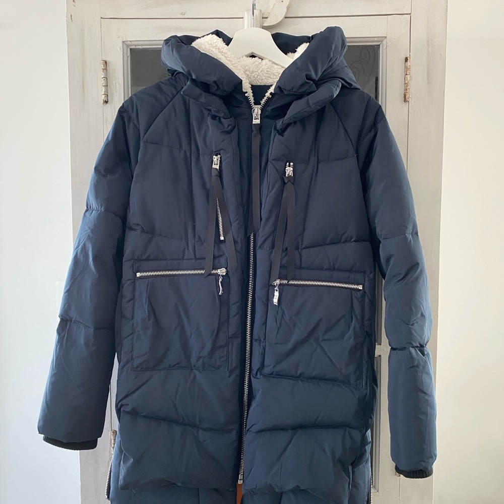 Orolay Women’s Thickened Down Jacket Navy XS